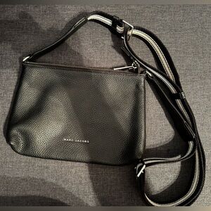Marc Jacobs Black Messenger Bag with Adjustable Strap